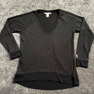 Victoria’s Secret Women’s Super Soft Black V-Neck 3/4 Sleeve Shirt Small